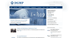 Desktop Screenshot of dgmp.de